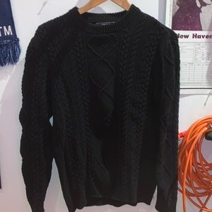 Forever 21 Soft Black Knit Sweater (M)